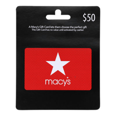 Macy's $50 Gift Card, 1 each