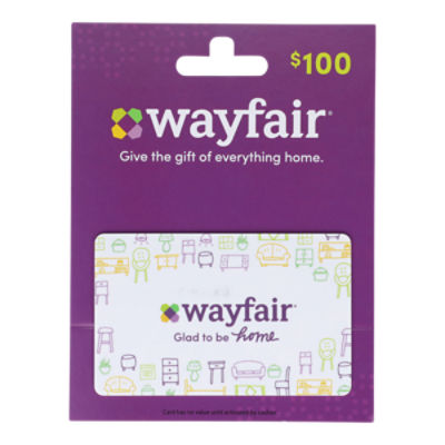 Wayfair.com $100 Gift Card   , 1 each, 1 Each