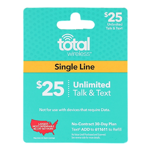 Total Wireless $25 Gift Card, 1 each