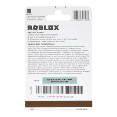 Roblox $25 Gift Card , 1 each