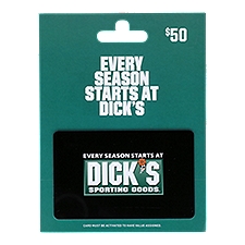 Dicks Sporting Goods $50 Gift Card, 1 each