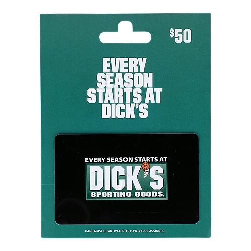 Dicks Sporting Goods $50 Gift Card, 1 each