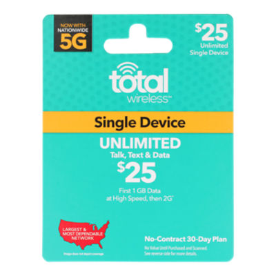 Total Wireless $25 Gift Card, 1 each