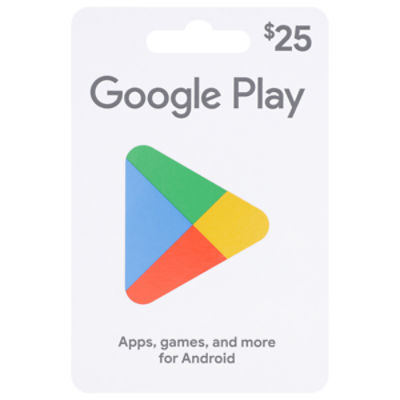 Google Play Gift Card, $25