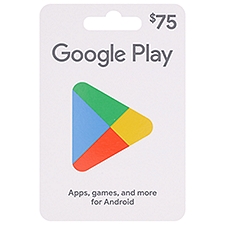 Google Play Gift Card, $75