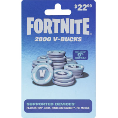 Fortnite $22.99 V-Bucks Gift Card, 1 Each