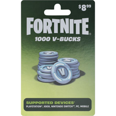 Fortnite $8.99 V-Bucks Gift Card, 1 Each