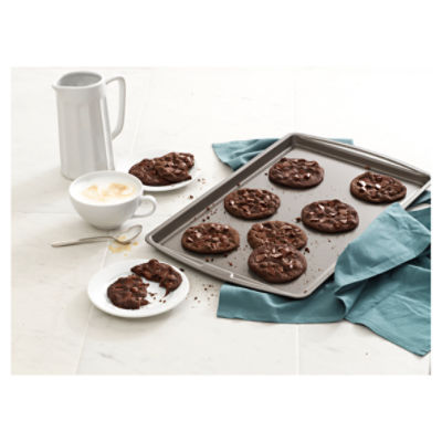 Goodcook 17 x 11 Medium E-Z Release Nonstick Steel Cookie Sheet, Gray 