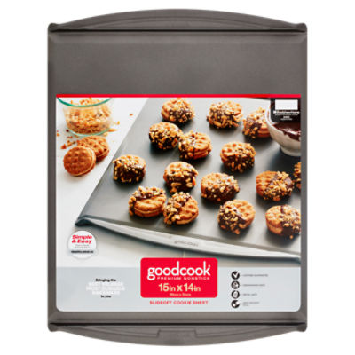 GoodCook Nonstick COOKIE SHEET, Slide Off 15x14 inch