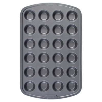 Choice 24 Cup 3.5 oz. Non-Stick Carbon Steel Muffin / Cupcake Pan - 21 1/2  x 15 1/2