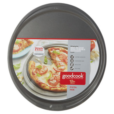 GoodCook Nonstick Steel 12'' Pizza Pan, Grey ShopRite