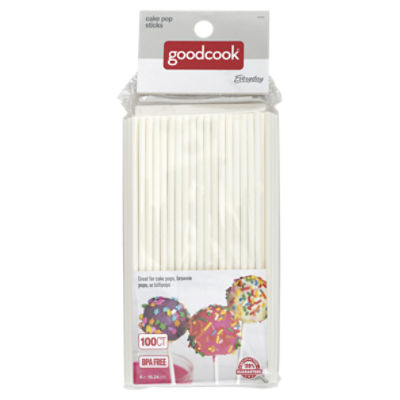 GoodCook Sweet Creations Cake Pop Sticks, 100 count
