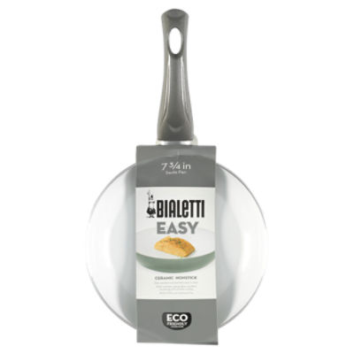Bialetti Easy EcoFriendly Nonstick Ceramic 7.75'' Frying Pan, Silver