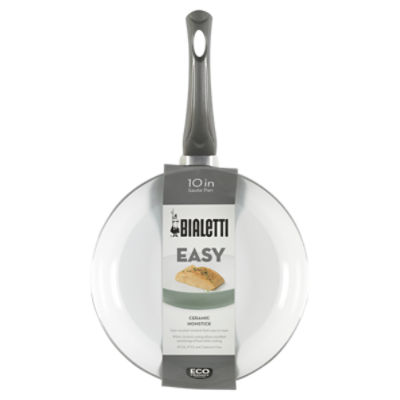 Bialetti Aeternum Easy EcoFriendly Nonstick Ceramic 1'' Frying Pan, Silver