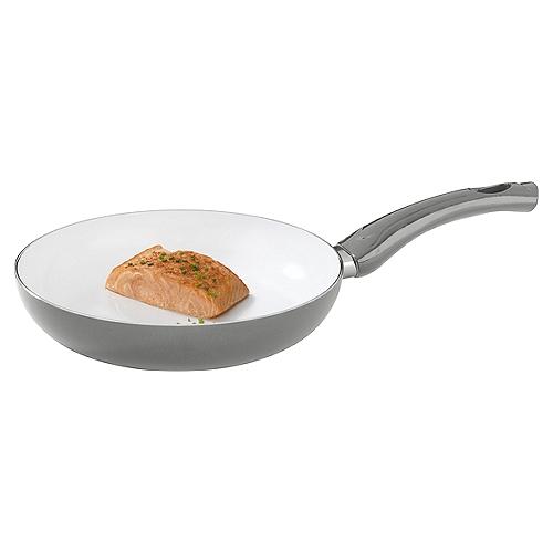 Bialetti Aeternum Easy Eco-Friendly Nonstick Ceramic 1'' Frying Pan, Silver