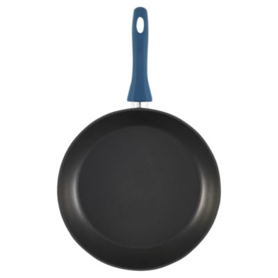 Bialetti Simply Italian Nonstick Aluminum 12'' Frying Pan, Black/Blue