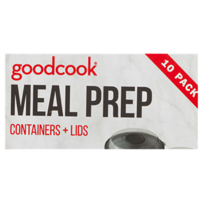 Goodcook Meal Prep Containers + Lids 10 Pack