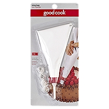 GoodCook Icing Bag with Tips, 6 count