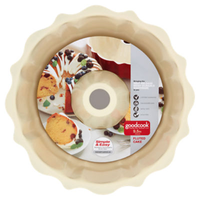 GoodCook® Nonstick Fluted Cake Pan - Red/Cream, 9.5 in - Kroger