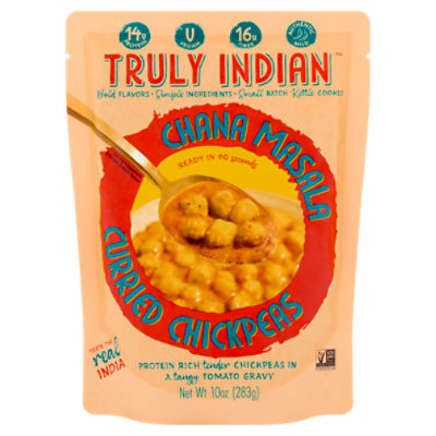 Truly Indian Curried Chickpeas Chana Masala, 10 oz