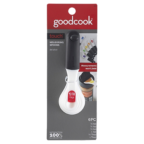 Good Cook Touch Measuring Spoons, 6 count