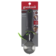 GoodCook Touch Ice Cream Scoop, Stainless Steel with Comfort Grip Handle