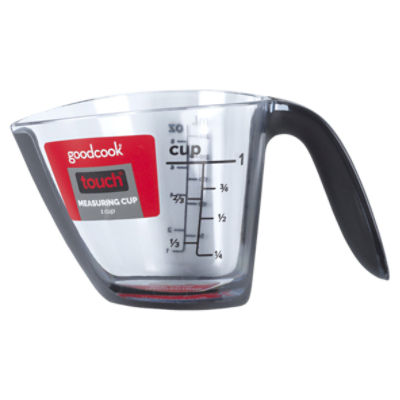 GoodCook Touch Measuring Cup, 1-cup Top-Down View, Comfort Grip Handle
