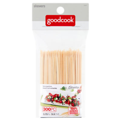 goodcook Everyday 100% Genuine Bamboo Skewers, 300 count