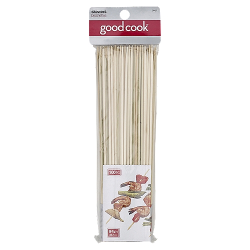 GoodCook Silver Bamboo Skewers 10-inch