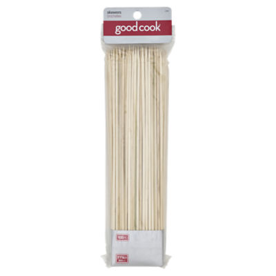 GoodCook Silver Bamboo Skewers 12-inch, 100 count