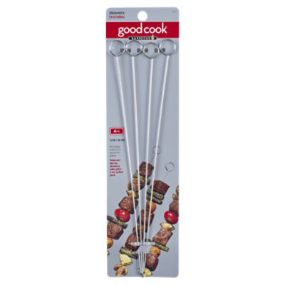 GoodCook 12inch Metal Skewers, Set of 4 ShopRite
