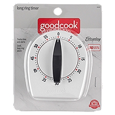 GoodCook Deluxe Long Ring Precision Timer, White, 1 Each