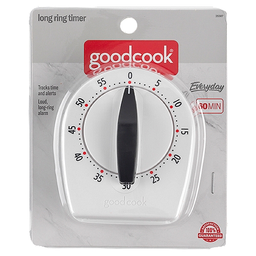 GoodCook Deluxe Long Ring Precision Timer, White