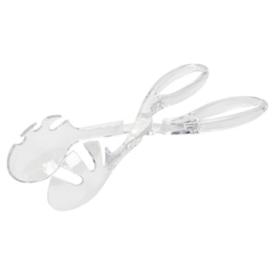 HACCP salad tongs  serving tongs stainless steel white plastic