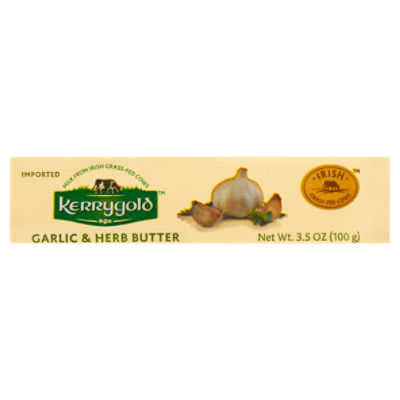 Kerrygold Butter, Garlic & Herb 3.5 Oz, Butter & Margarine