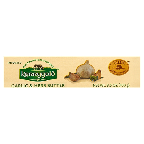 Kerrygold Garlic & Herb Butter, 3.5 oz
Milk from Irish Grass-Fed Cows™