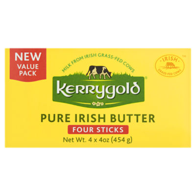 Kerrygold Pure Irish Butter Value Pack, 4 oz, 4 count