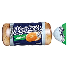 Lender's Onion Pre-Sliced Bagels, 6 count, 12 oz