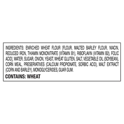 Lender's Refrigerated Pre-Sliced Onion Bagel, 6 Bagels per Bag, 17.1 oz