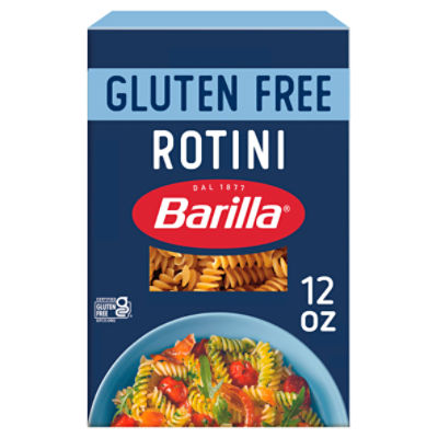 BARILLA Gluten Free Rotini, 12 Ounce - Non-GMO Gluten Free Pasta Made with Blend of Corn & Rice - Vegan Pasta