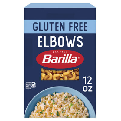 BARILLA Gluten Free Elbows Pasta, 12 Ounce - Non-GMO Gluten Free Pasta Made with Blend of Corn & Rice - Vegan Pasta, 12 Ounce