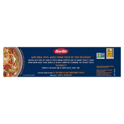 Barilla Spaghetti Whole Grain Wheat Pasta, 16 oz