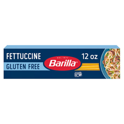 BARILLA Gluten Free Fettuccine, 12 Ounce - Non-GMO Gluten Free Pasta Made with Blend of Corn & Rice - Vegan Pasta