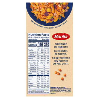 Barilla Red Lentil Penne Pasta,  oz