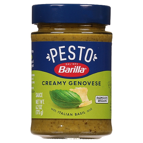 Barilla Creamy Genovese Pesto Sauce with Italian Basil, 6.2 oz