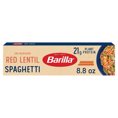 Barilla Red Lentil Spaghetti Pasta, 8.8 oz - Vegan, Gluten Free, Non GMO & Kosher - Made with Plant Based Protein