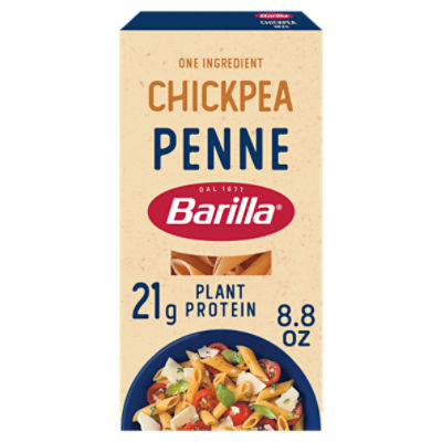 Barilla Chickpea Penne Pasta, 8.8 oz - Vegan, Gluten Free, Non GMO & Kosher - Made with Plant Based Protein