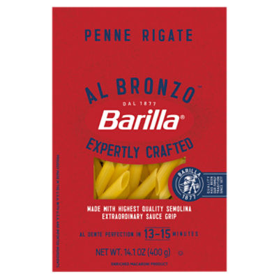 Barilla Al Bronzo Penne Rigate Pasta, 14.1 oz
