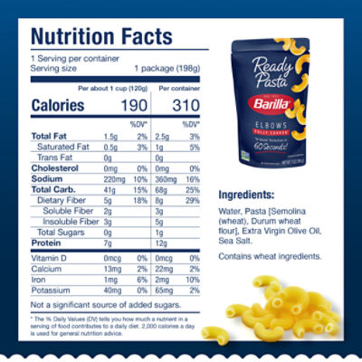 Barilla Elbows Ready Pasta, 7 oz