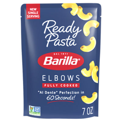 Barilla Fully Cooked Ready Pasta Elbows, 7 oz, 7 Ounce